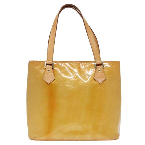 LOUIS VUITTON Monogram Vernis Houston Hand Bag Beige M91004 - Picture 13 of 16